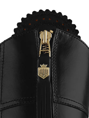 High Heeled Regina (Regular Fit) - Black Leather