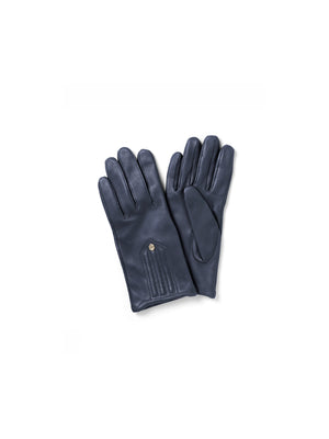 The Signature Cashmere &amp; Wool Lined Gloves - Navy