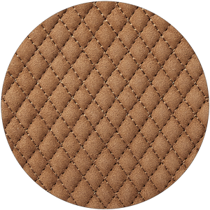 Quilted Apsley - Tan Suede material swatch
