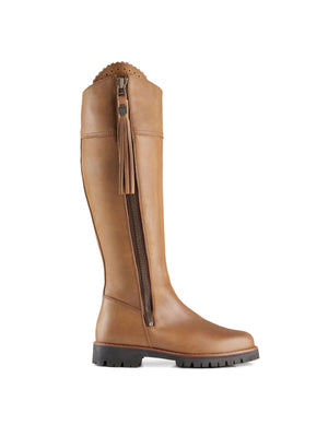 The Explorer - Women's Waterproof Boot - Oak Leather, Regular Calf