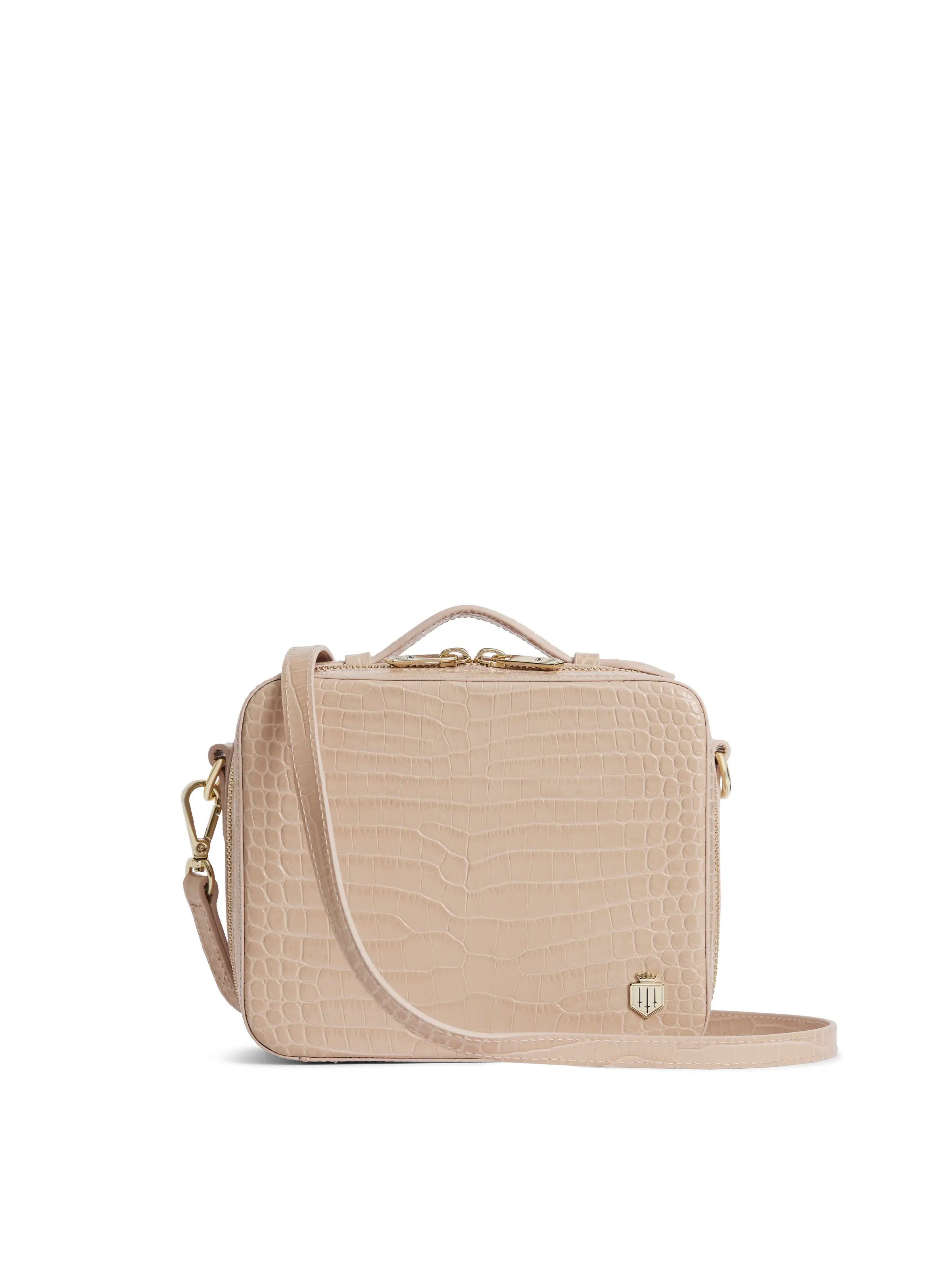 Crocodile print crossbody bag clearance
