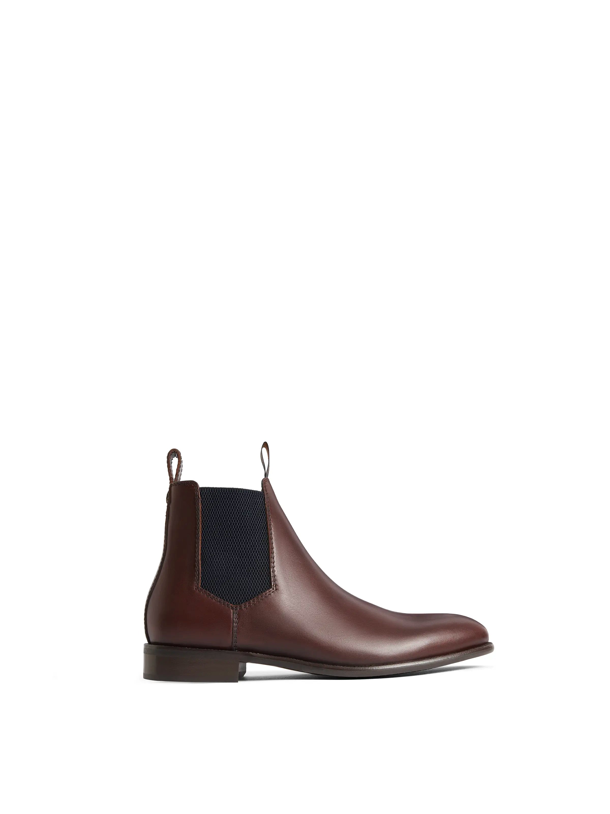 Chelsea - Mens Ankle Boot - Mahogany Leather | Fairfax & Favor Chelsea - Mens Ankle Boot - Mahogany Leather | Fairfax & Favor