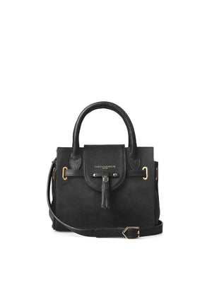The Windsor - Women's Mini Handbag - Black Suede