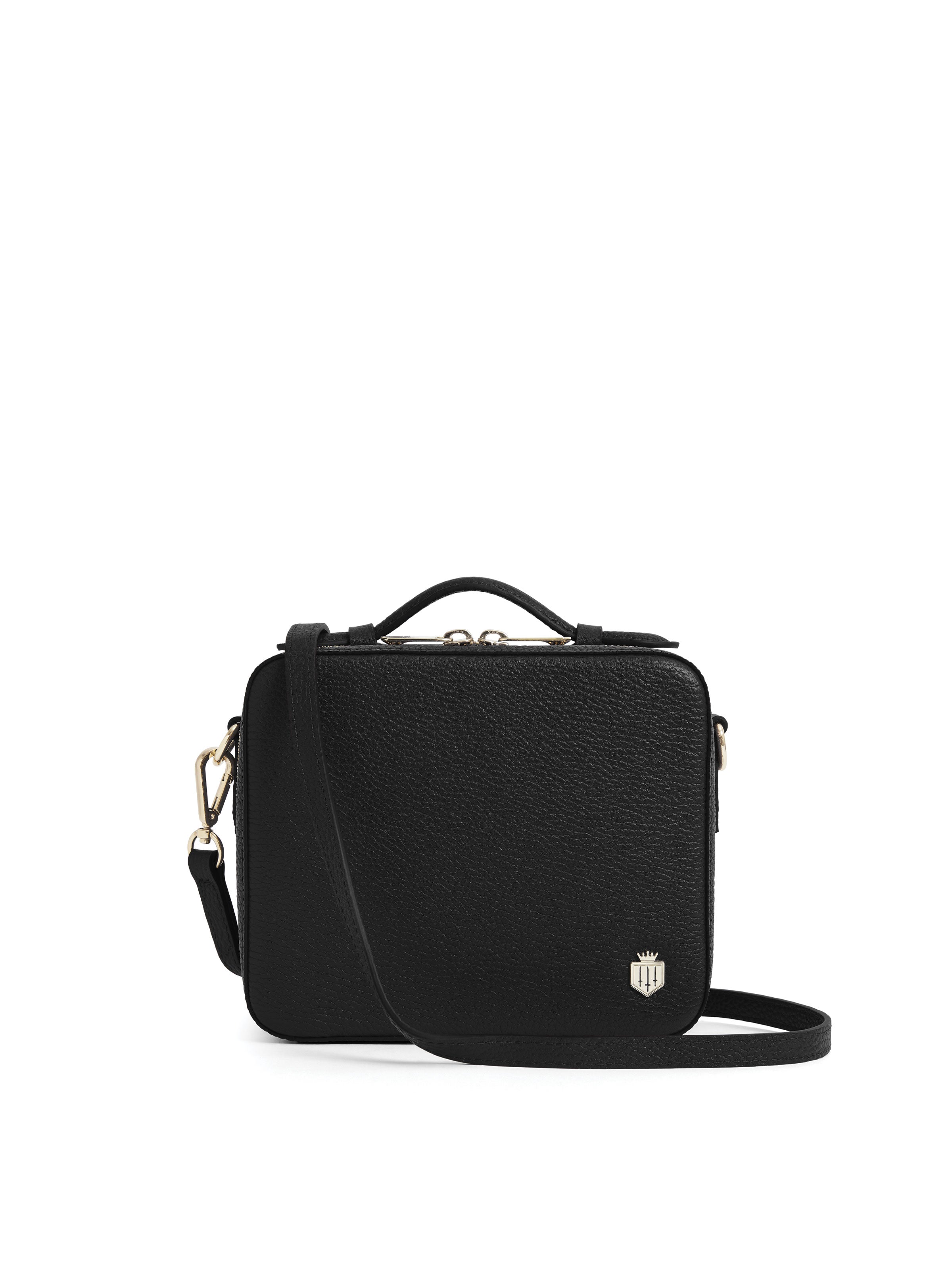 Buckingham Women's Crossbody Black Leather Fairfax Favor