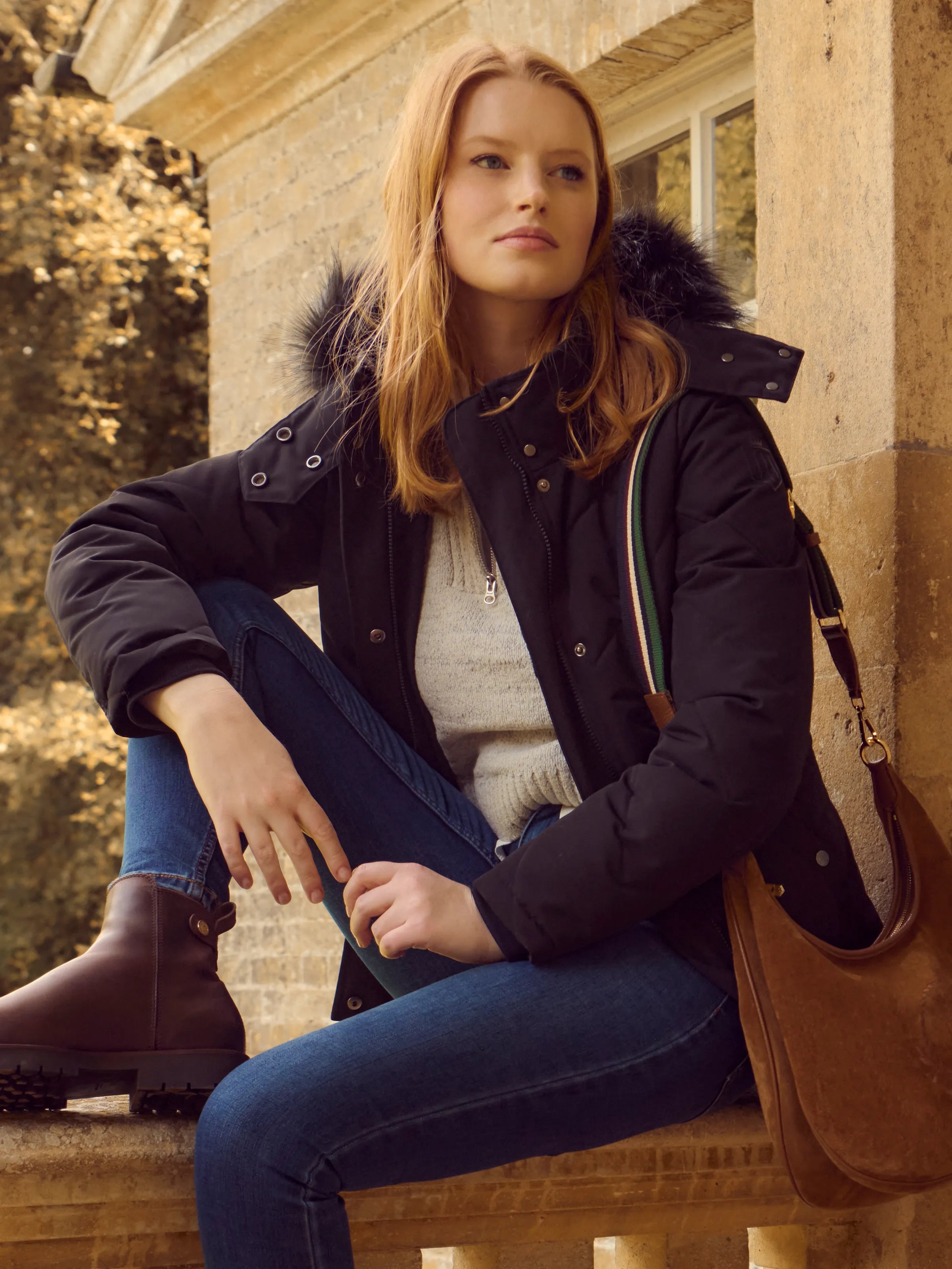 Charlotte Women's Padded Jacket Black Fairfax Favor