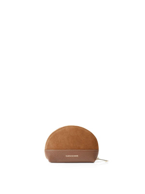 The Chiltern - Women's Coin Purse - Tan Suede