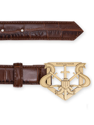 Clarence Belt - Conker Leather
