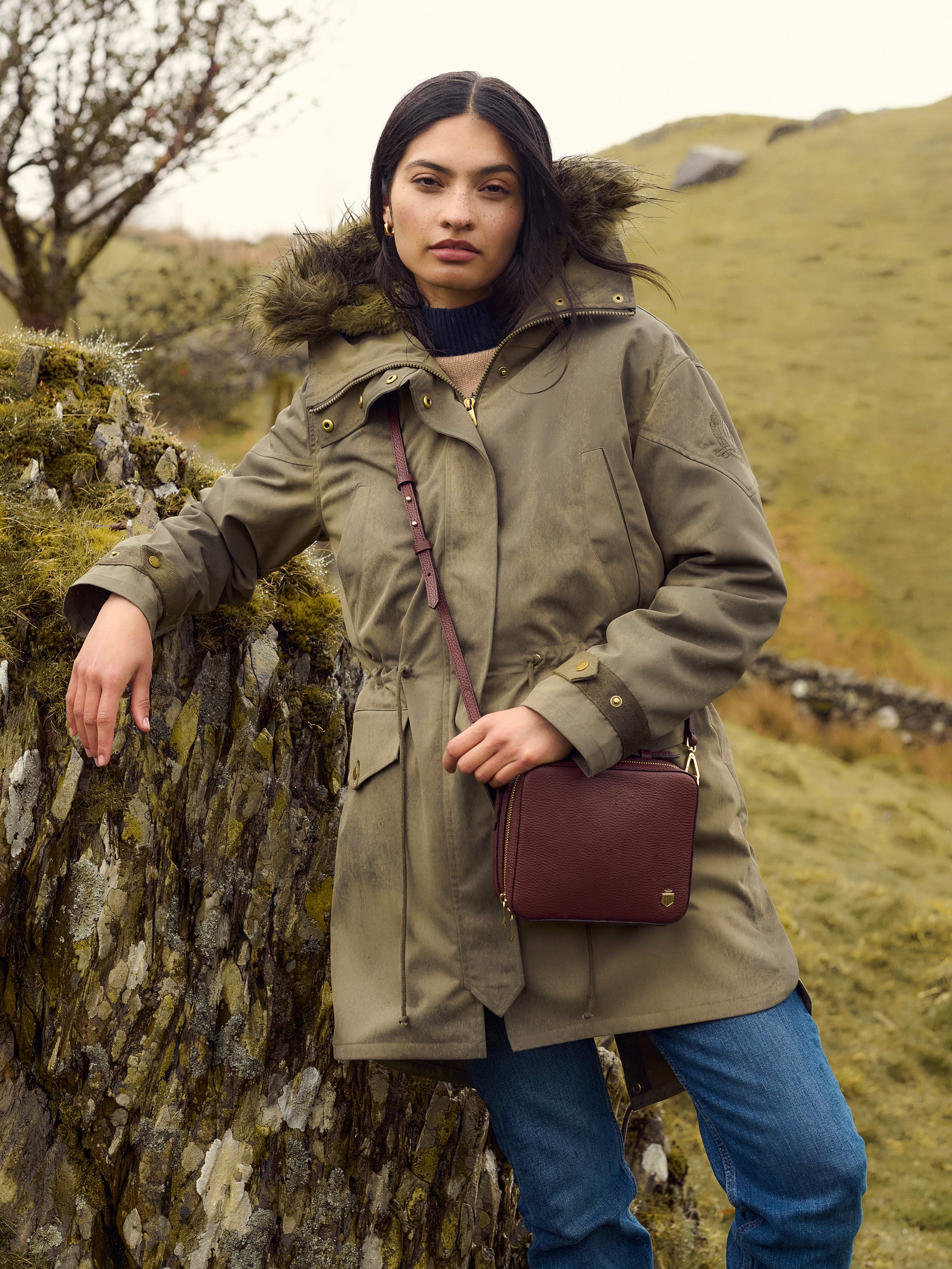 Libby - Women's Parka - Olive | Fairfax & Favor
