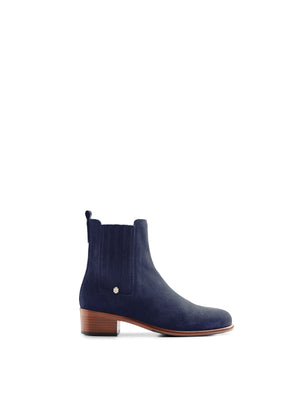 The Rockingham - Women's Ankle Boot - Ink Suede