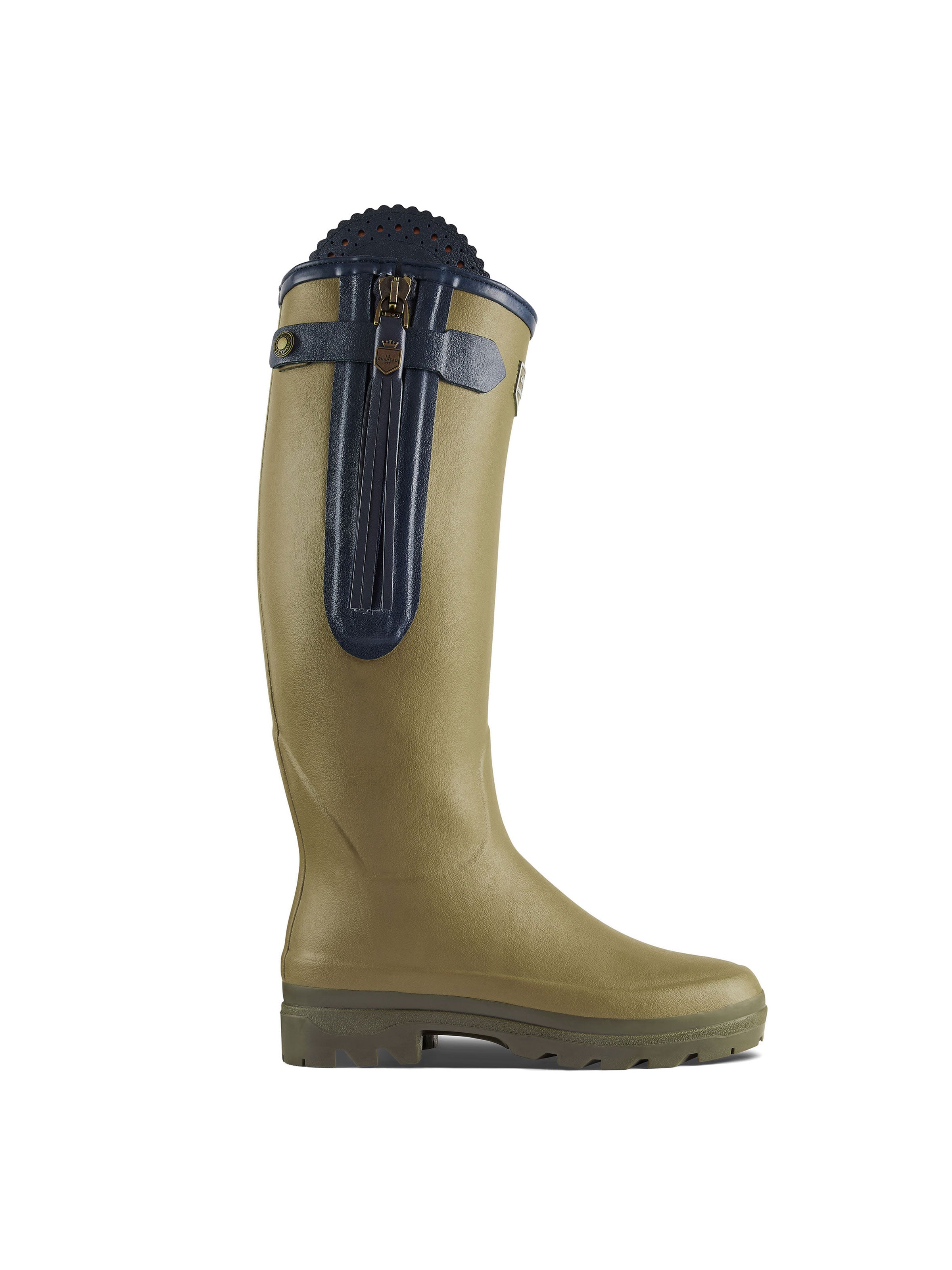 L'Alliance Neoprene Lined Wellington Boot (Regular Fit) Vert Vierzon