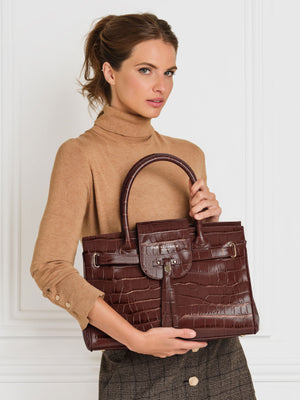 The Windsor - Women's Handbag - Conker Leather