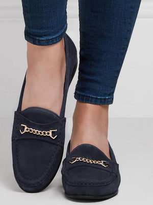 The Apsley - Navy Blue Suede