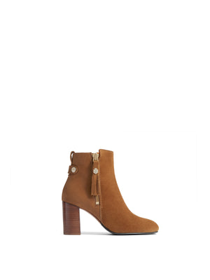 The Oakham - Women's Ankle Boot - Tan Suede