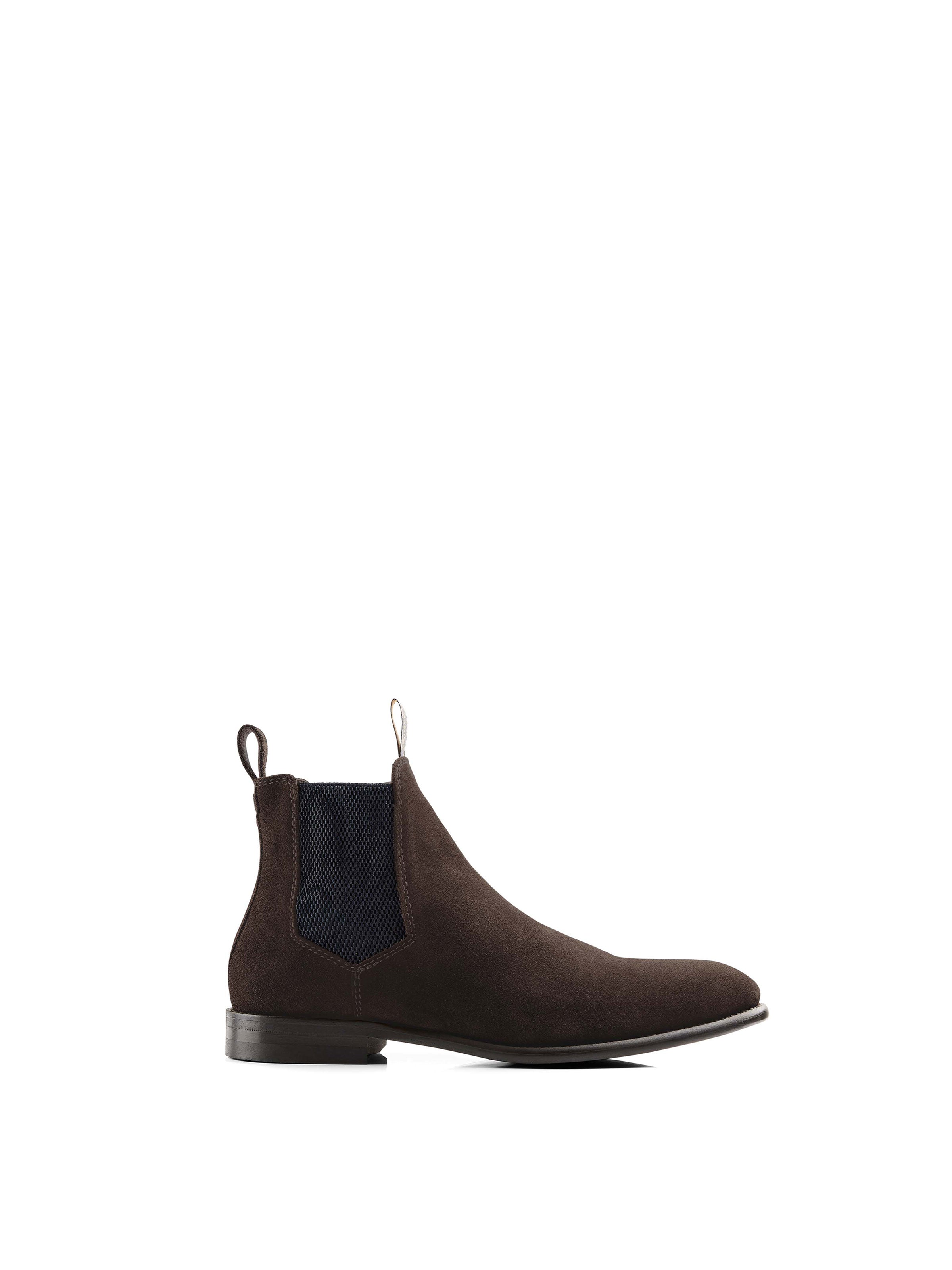 Chelsea Men's Ankle Boots Chocolate Suede Fairfax Favor