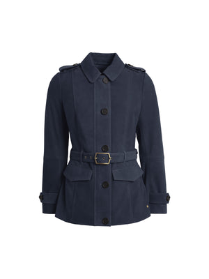 The Frances - Women's Jacket - Navy Suede