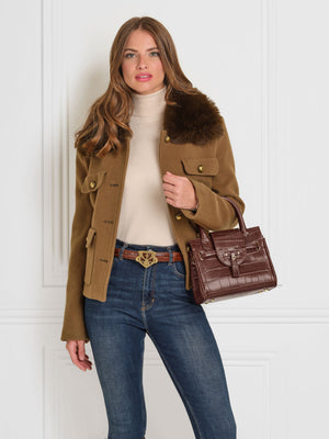 The Mini Windsor Handbag - Conker Leather