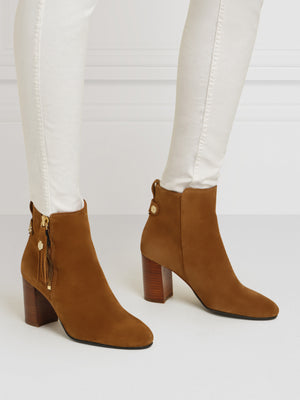 The Oakham - Women's Ankle Boot - Tan Suede