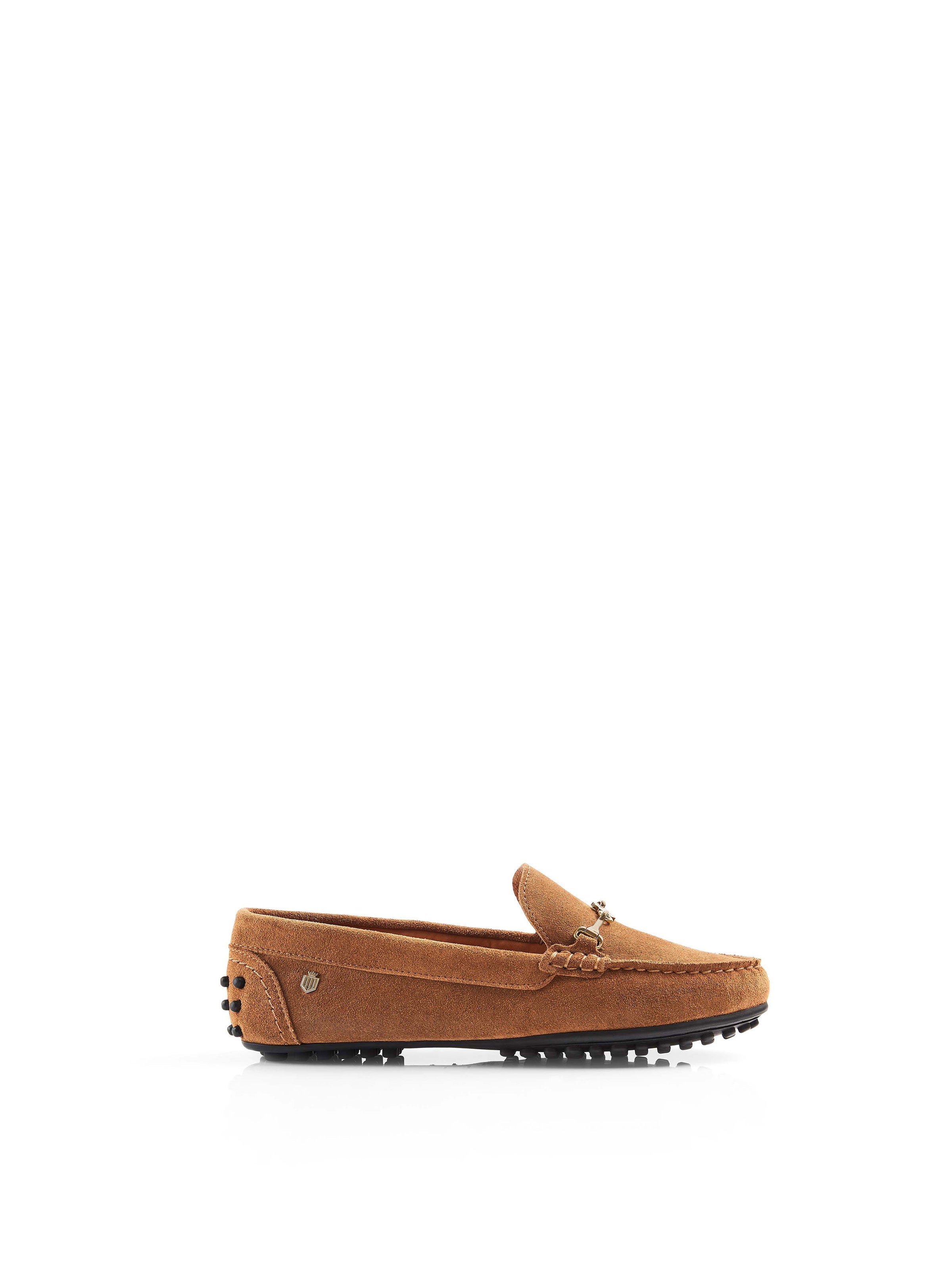 Trinity Women's Driving Shoes Tan Suede Fairfax Favor