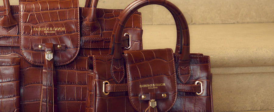 Croc Print Leather Collection