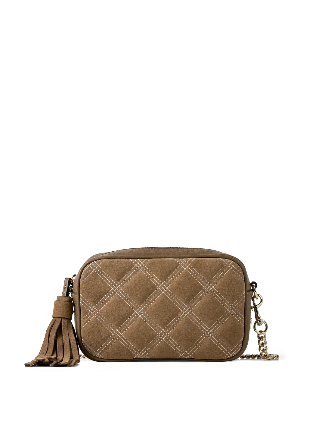 Farnham - Quilted Tan Suede - Bags