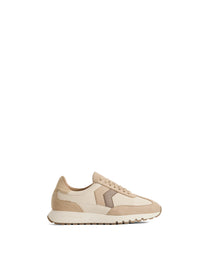 Harpley Waterproof Trainer - Off White & Nude