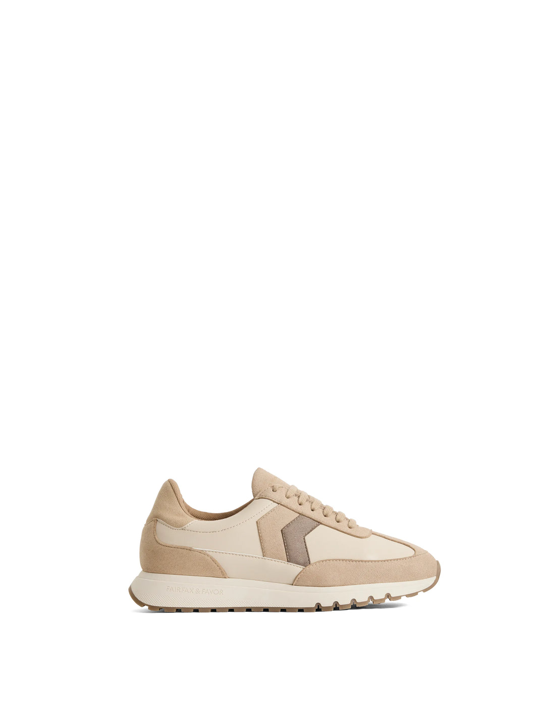 Harpley Waterproof Trainer - Off White & Nude - Trainers
