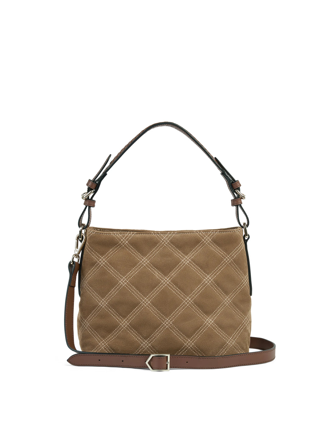 Mini Tetbury - Quilted Tan Suede - Bags