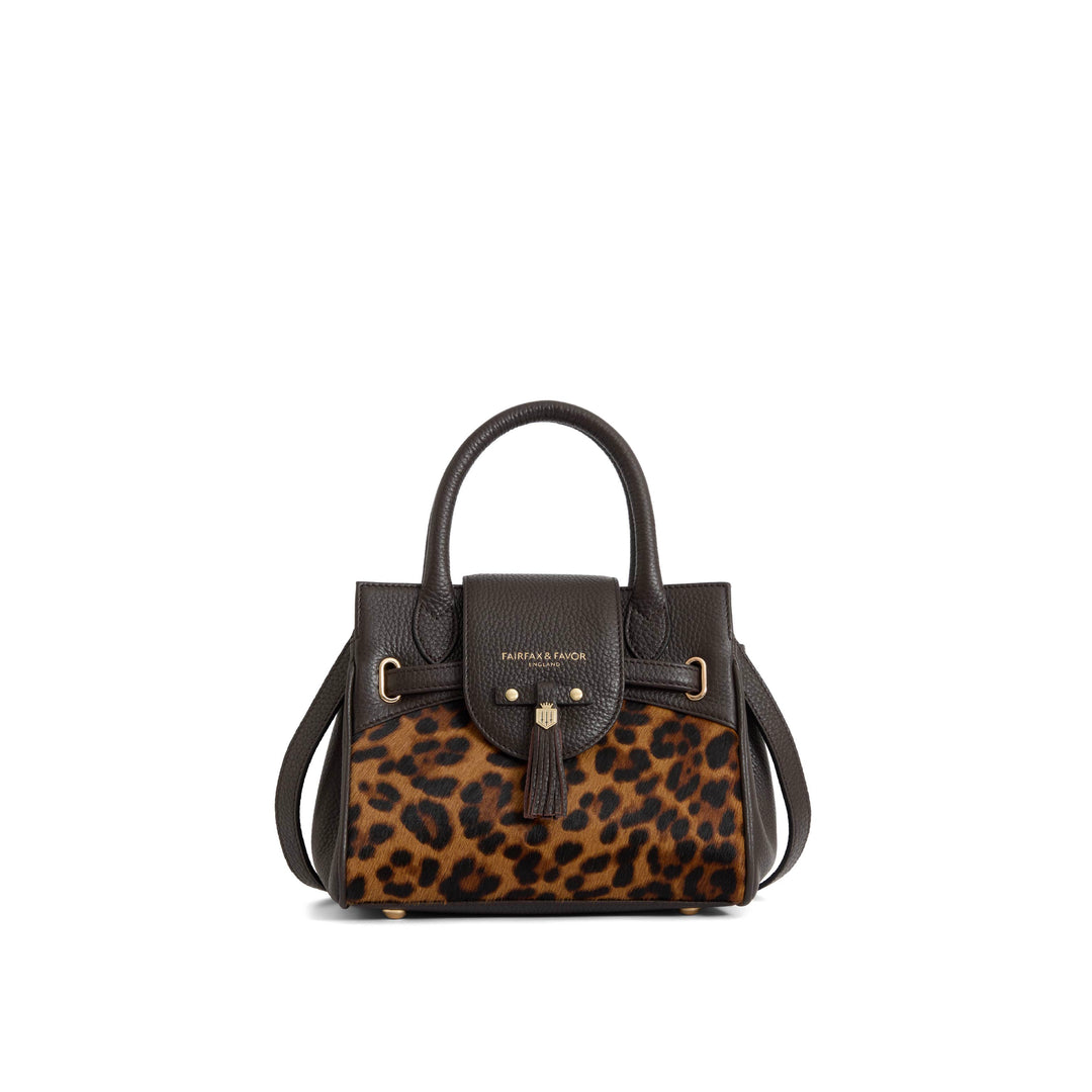 Mini Windsor Handbag - Leopard Haircalf - Bags