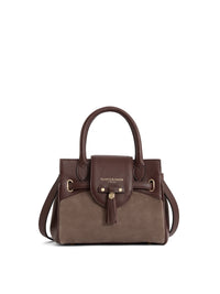 Mini Windsor - Port and Deep Taupe Suede (Stockist Exclusive)