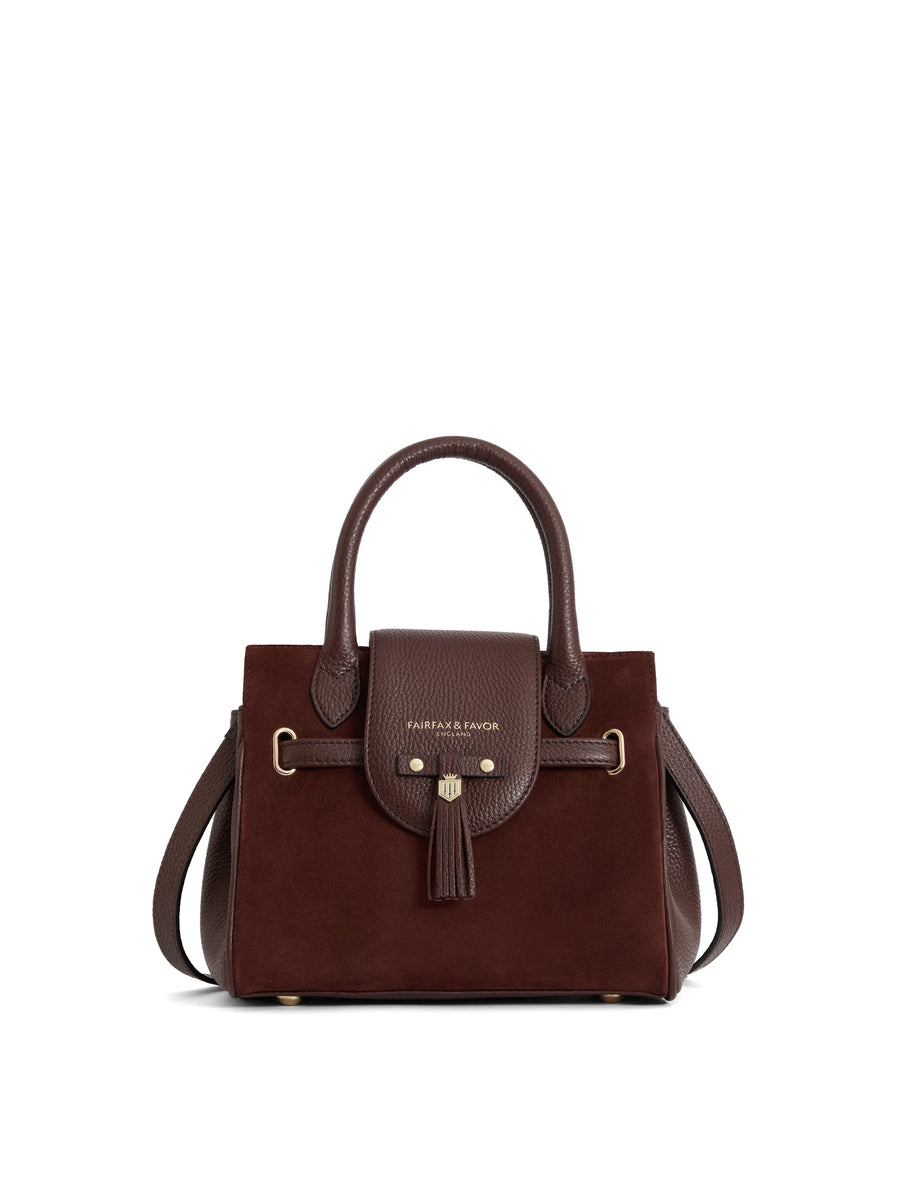 The Windsor - Women's Handbag - Port Suede