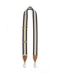 Signature Webbing Strap - Navy/Cream