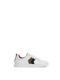 Alexandra - White - Teal/Deep Taupe