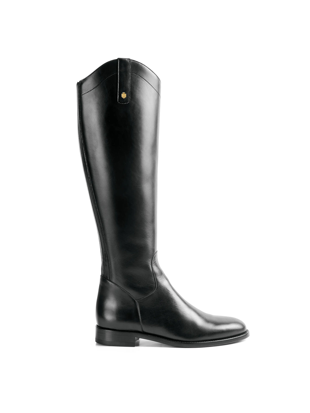 Fairford - Black Leather - Tall Boots