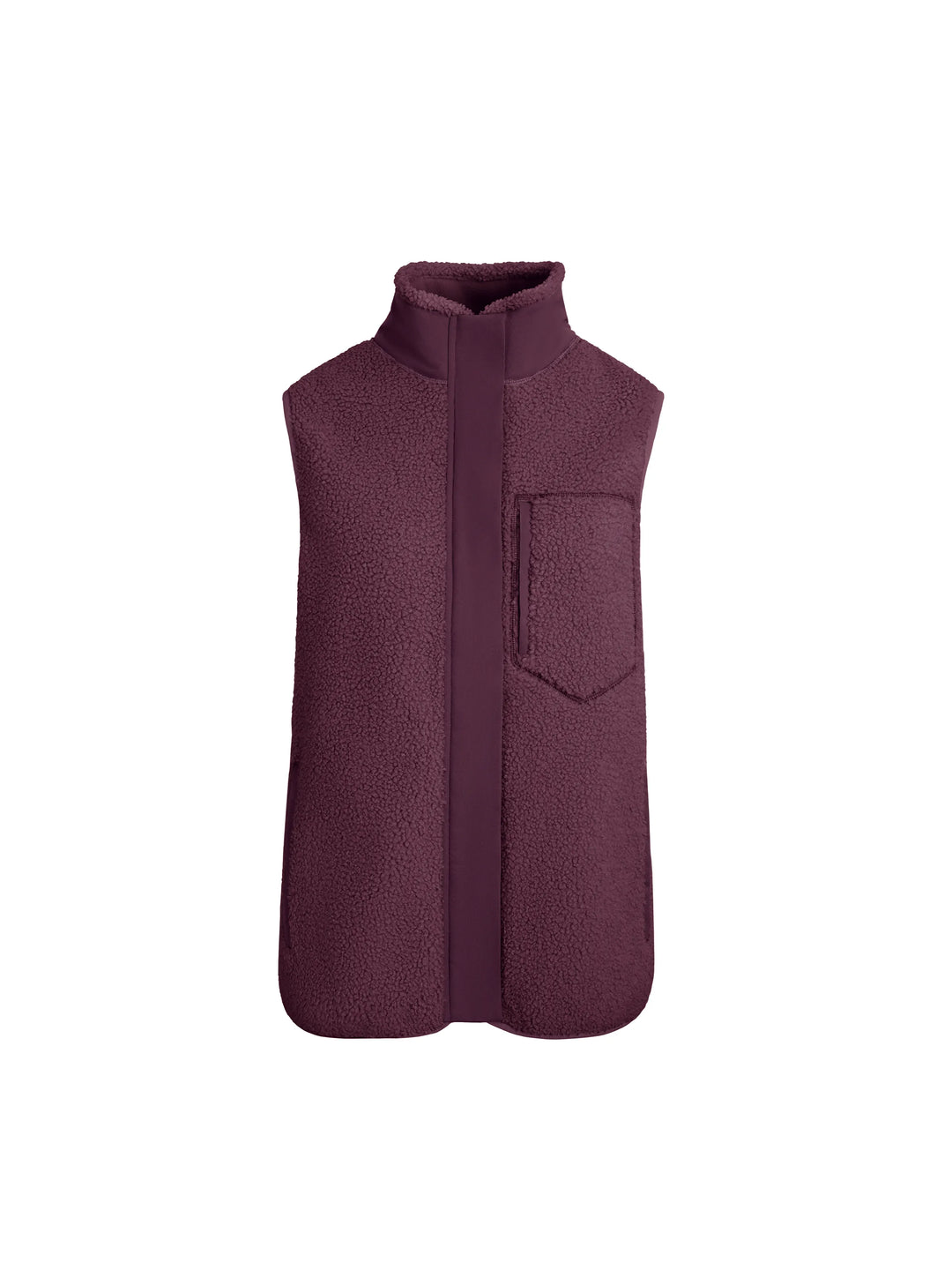 Agnes Fleece Gilet - Port - Jackets
