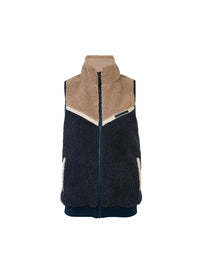 Ava Fleece Gilet - Tricolour