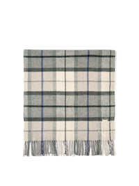Blanket Scarf - Oatmeal & Grey Check