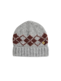 Harper Hat - Slate Argyle
