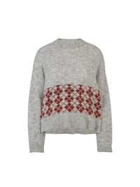 Harper Jumper - Slate Argyle