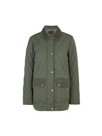 Lorna Quilted Jacket - Khaki - Jackets