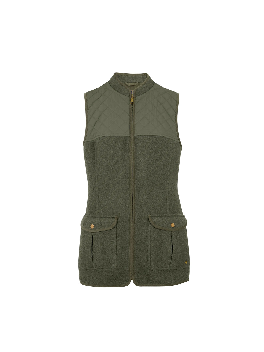 Lorna Quilted Gilet - Khaki - Jackets