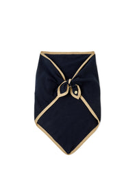 Signature Scarf - Navy & Tan