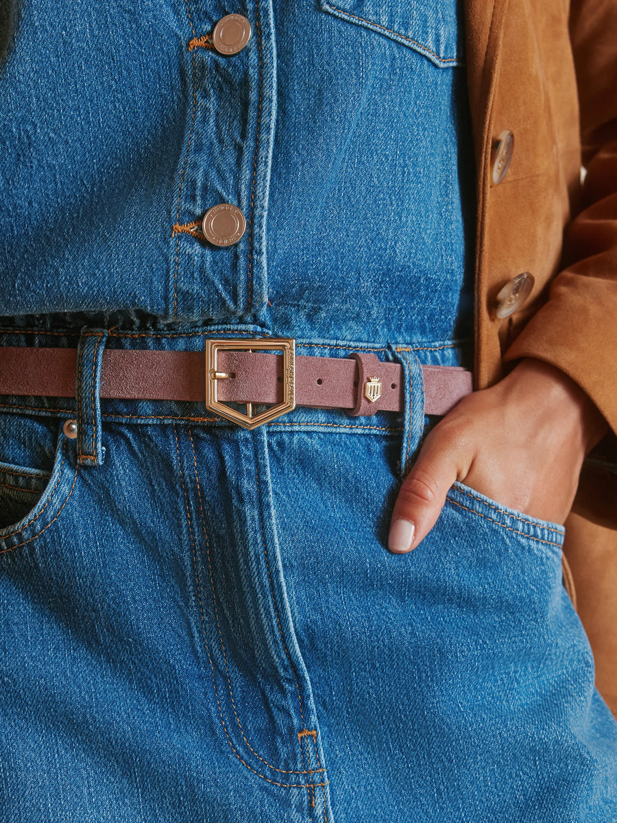 The Sennowe - Women's Belt - Heather Suede