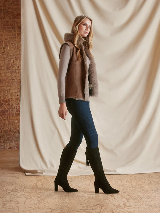 Soho - Women's Heeled Boots - Black Suede | Fairfax & Favor