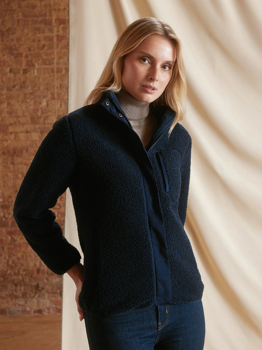 The Agnes - Womens Fleece Jacket - Navy
