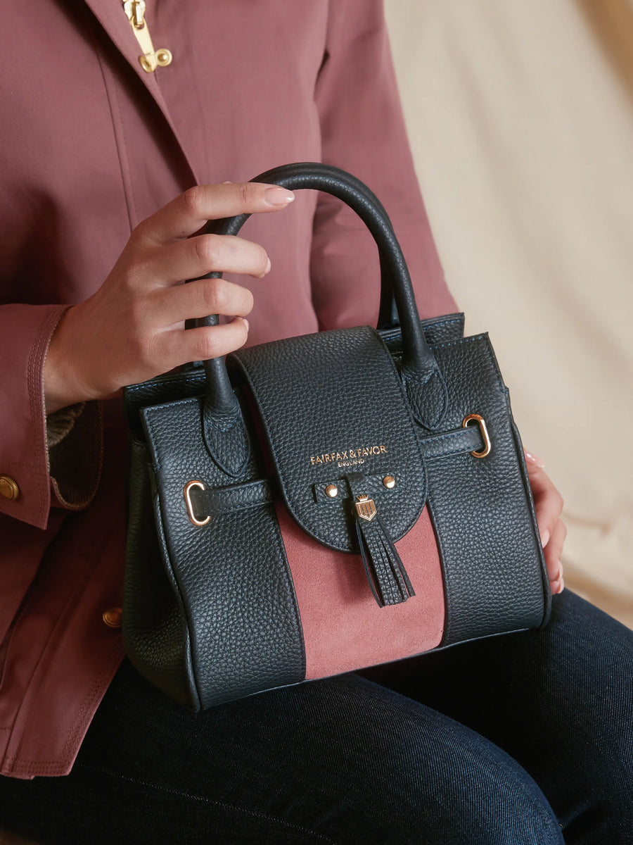 Windsor - Women's Mini Handbag - Navy & Pink Breast Cancer Now Limited Edition