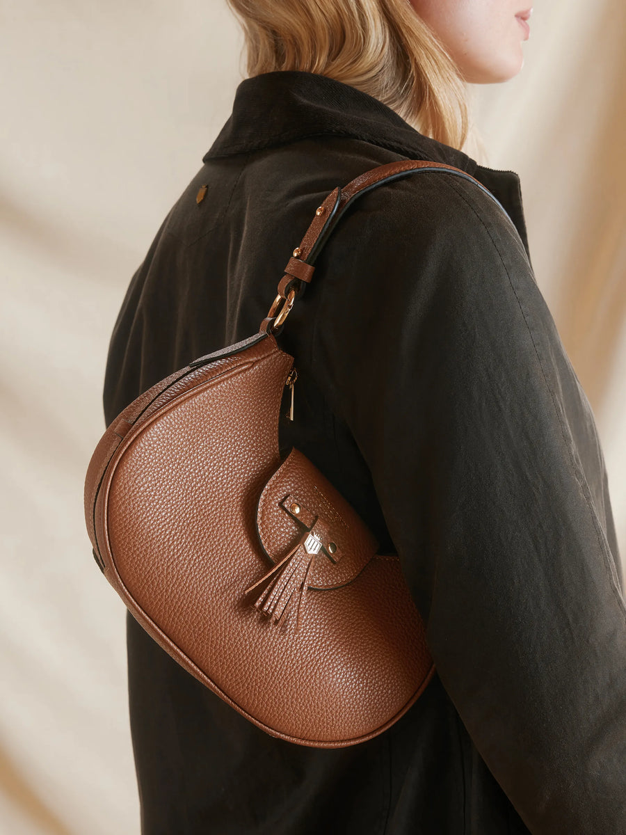 The Windsor - Women's Shoulder Bag - Tan Leather