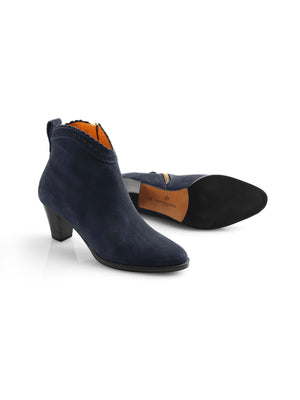 The Regina Ankle Boot - Navy