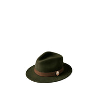 Hicks & Brown Waveney - Wool Fedora Olive Green - Soft Accessories