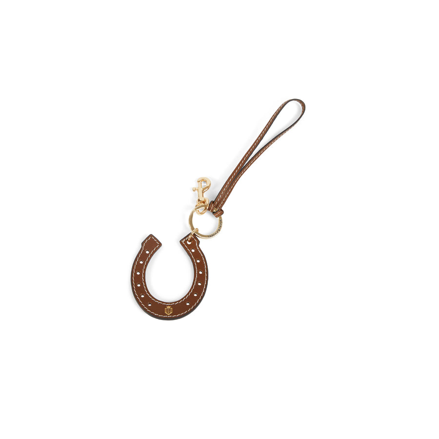 Bag Charm - Horse Shoe Bag Charm Tan Leather