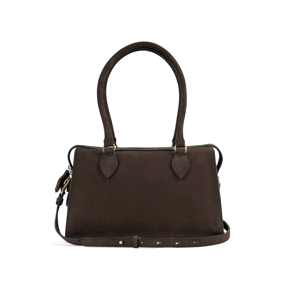 Kew Shoulder Bag Chocolate Suede